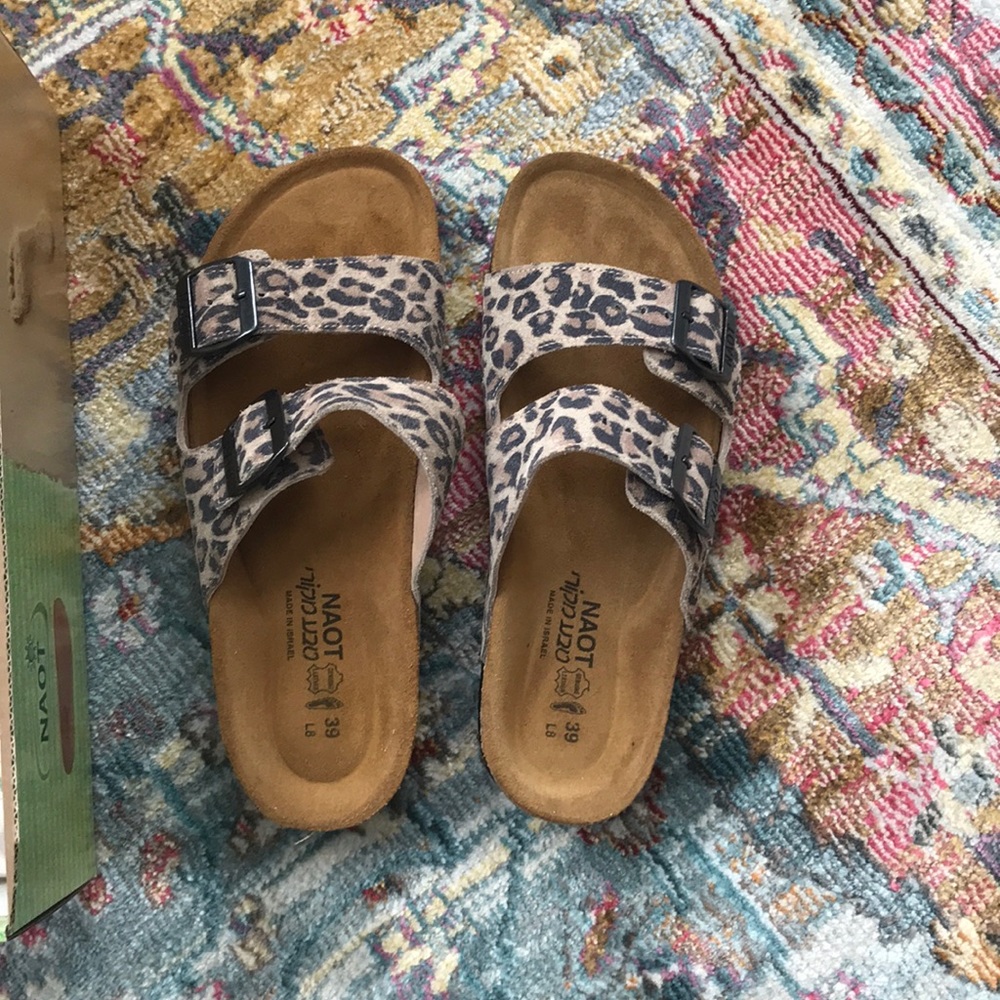 Naot cheetah sandals
